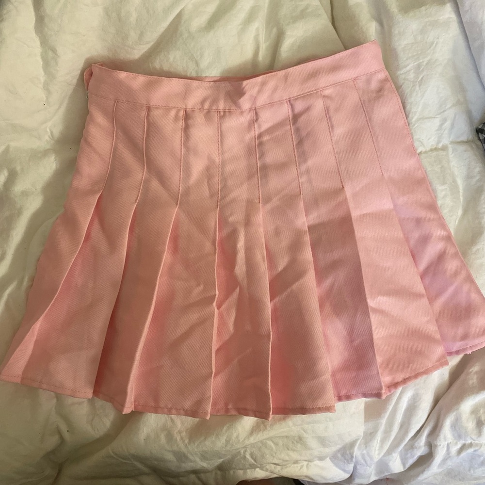 Pink Pleated Tennis Skirt